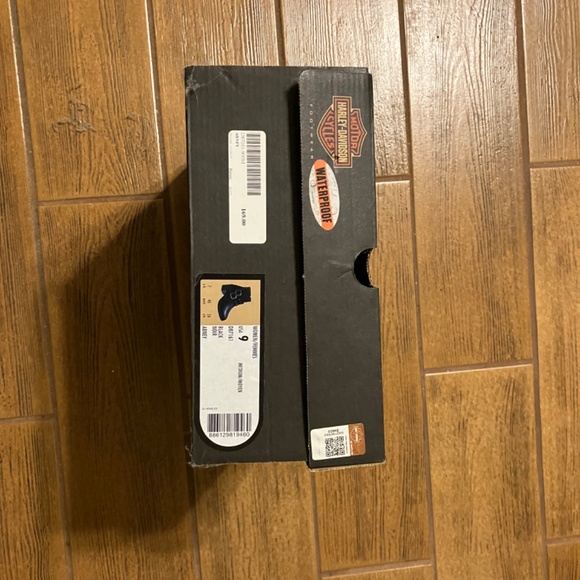 🦅HARLEY DAVIDSON ABNEY BOOTS, 🥾BLACK WITH SILVER STUDS, WATERPROOF - Picture 11 of 16